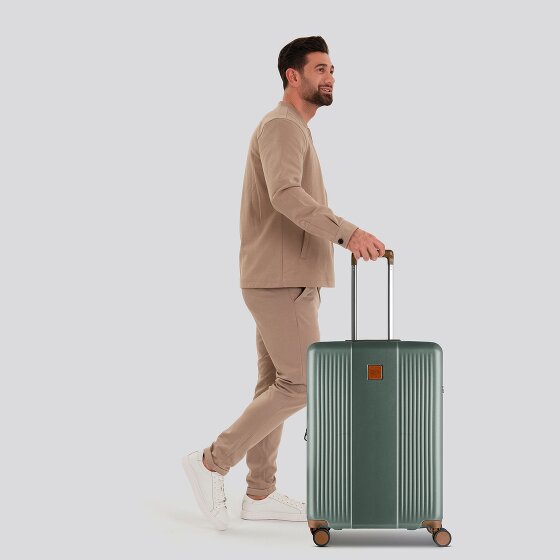 Bric's Ferrara 4 roulettes Trolley M 67 cm avec soufflet d'extension