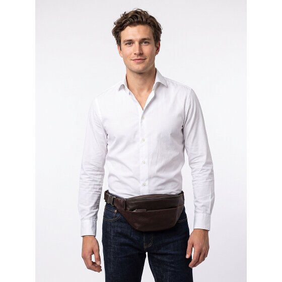 Jost Glasgow Sac banane Protection RFID Cuir véritable 36 cm