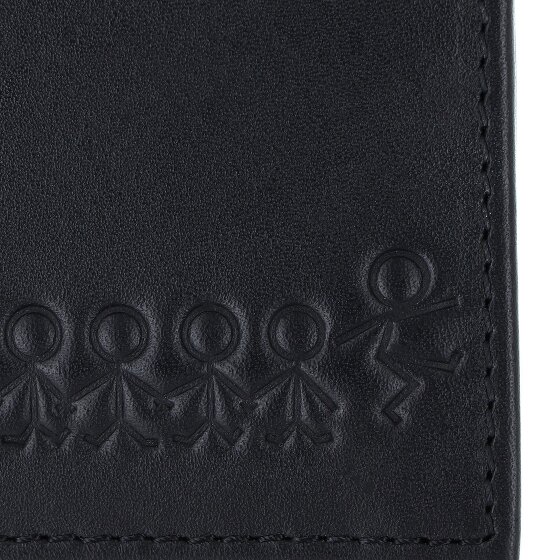 oxmox Leather Porte-monnaie Protection RFID Cuir véritable 11 cm