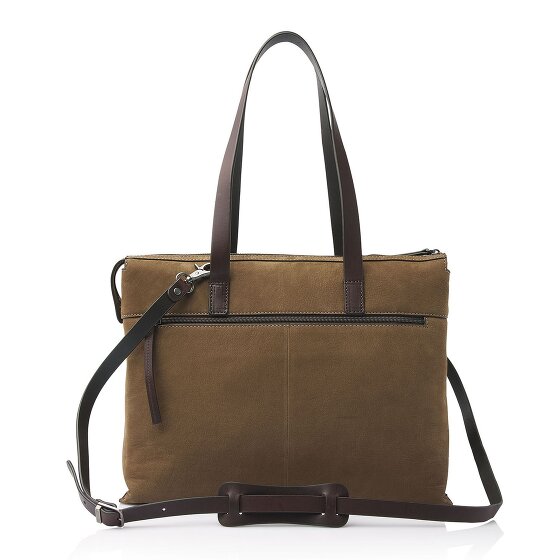 Castelijn & Beerens Nubuck Sac à bandoulière Cuir 40 cm Compartiment pour ordinateur portable