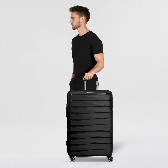 Franky London 4 roulettes Trolley L 74 cm avec soufflet d'extension