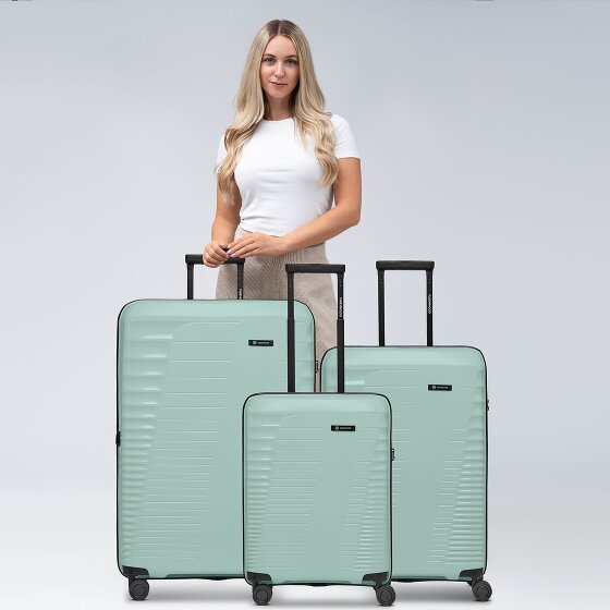 Farmhood Eco Edition 4 roulettes Set de valises 3 pièces avec soufflet d'extension