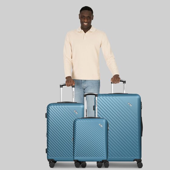 Check.In Paradise 2.0 4 roulettes Set de valises 3 pièces avec soufflet d'extension