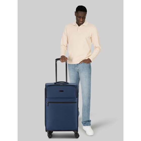 bugatti Valencia Soft 4 roulettes Trolley M 65 cm avec soufflet d'extension