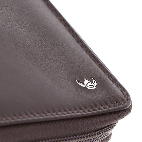 Golden Head Polo Porte-monnaie Protection RFID Cuir véritable 21.5 cm