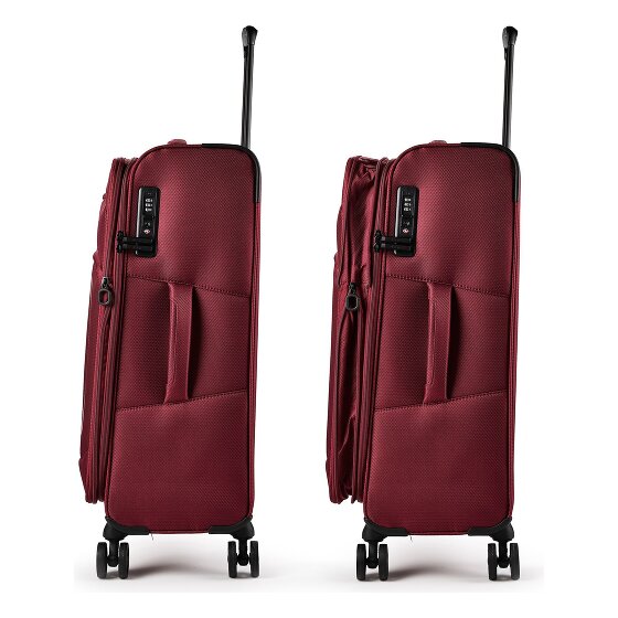 d&n Travel Line 9804 4 roues Set de valises 3 pièces avec soufflet d'extension