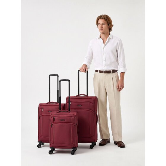 d&n Travel Line 9804 4 roues Set de valises 3 pièces avec soufflet d'extension