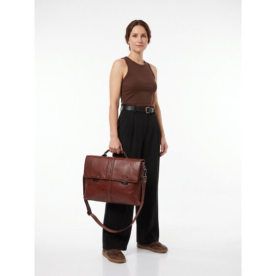 Piquadro Victor Attaché-case Protection RFID Cuir véritable 42 cm Compartiment ordinateur