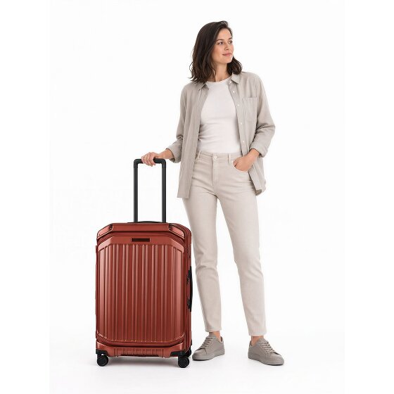 Piquadro PQ-Light 4 roues Valise cabine M 69 cm avec soufflet d'extension