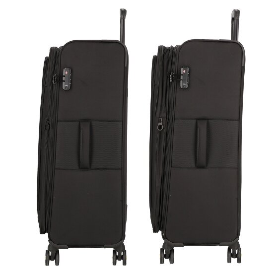 d&n Travel Line 9704 4 roulettes Trolley L 78 cm avec soufflet d'extension