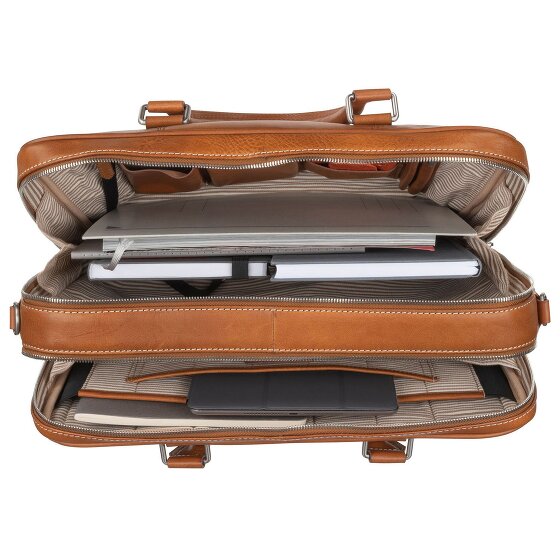 Leonhard Heyden Bergamo Porte-documents en cuir 41 cm Compartiment pour ordinateur portable