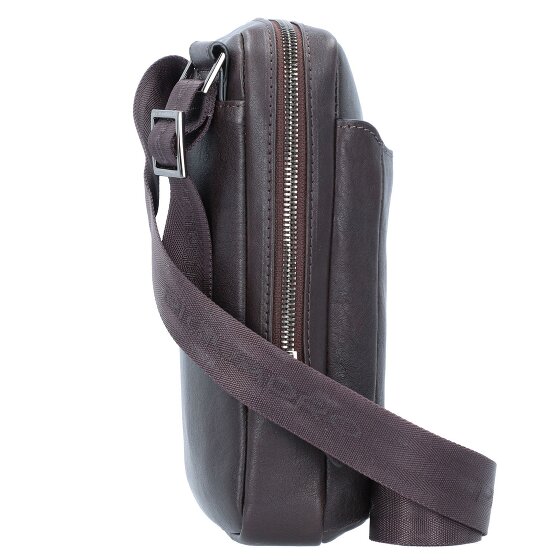 Piquadro Black Square Sac à bandoulière en cuir 17 cm