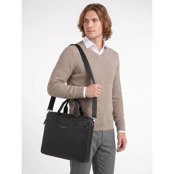 bugatti Valencia Attaché-case Cuir véritable 40 cm Compartiment ordinateur