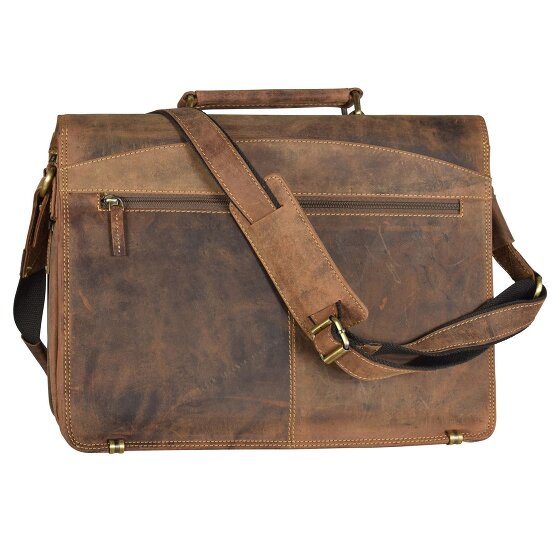Greenburry Porte-documents Vintage en cuir 40 cm pour ordinateur portable