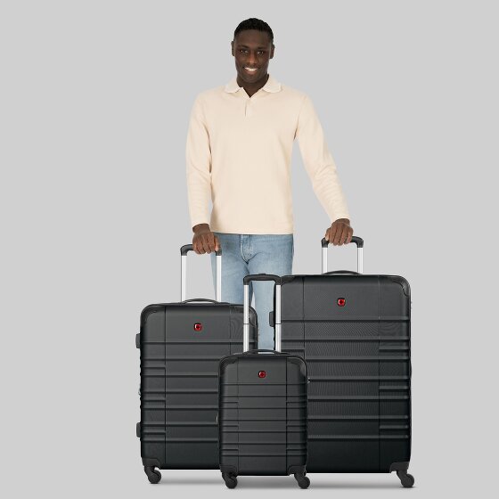 Wenger Amplar Evo 4 roulettes Set de valises 3 pièces avec soufflet d'extension