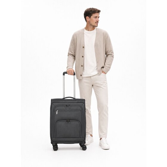 Travelite Cubis 4 roues Valise cabine S 55 cm avec soufflet d'extension