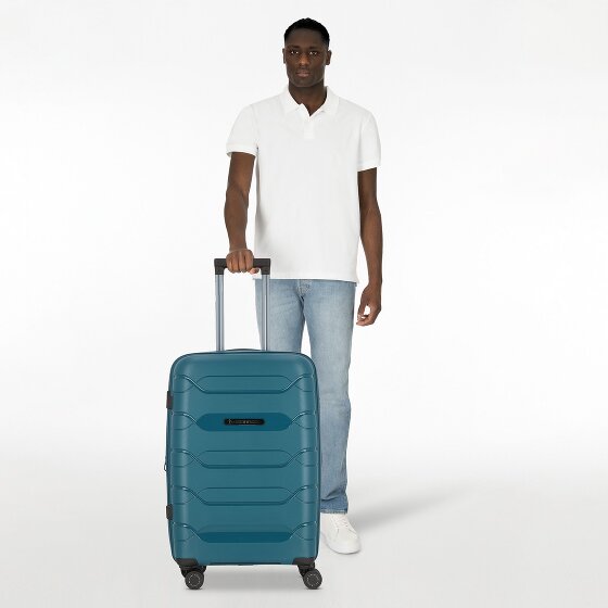 Polestream Strz by Asteroid 4 roulettes Trolley M 64 cm avec soufflet d'extension