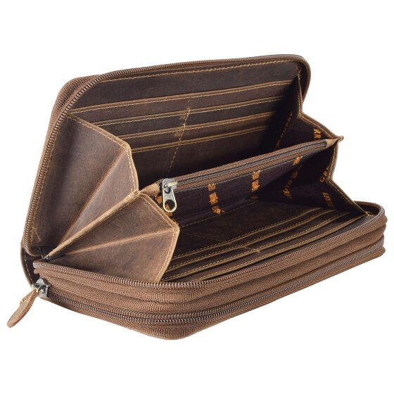Greenburry Porte-monnaie Vintage en cuir 20 cm