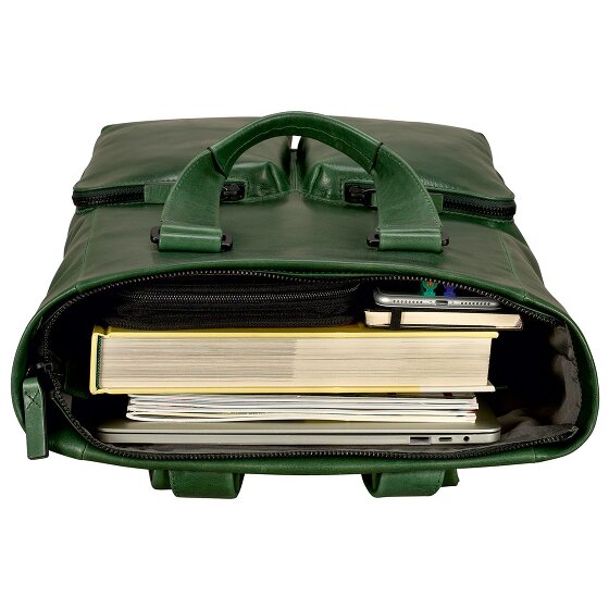 Leonhard Heyden Porto Sac à dos professionnel Cuir 40 cm