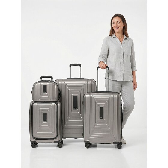 Redolz Essentials14 Set de valises à 4 roulettes Beautycase 4pcs avec soufflet extensible Laptopfach
