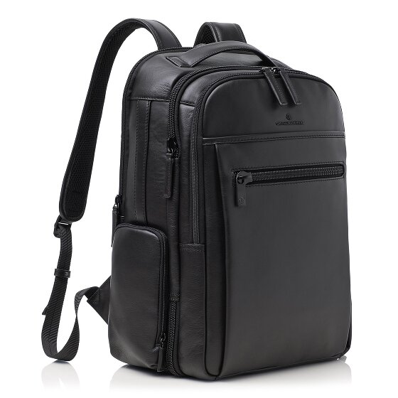 Castelijn & Beerens Nappa X Sac à dos de voyage RFID en cuir 43 cm Compartiment pour ordinateur portable