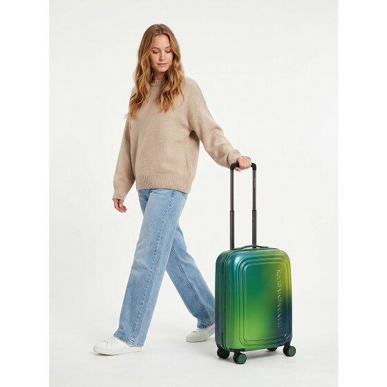 Mandarina Duck Logoduck + 4 roues Valise cabine 55 cm avec soufflet d'extension