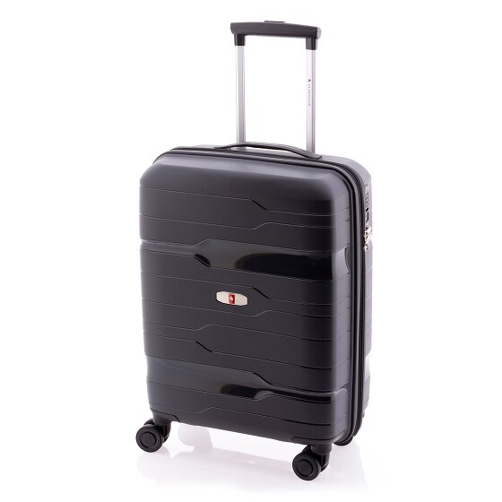 Gladiator 3800 4 roulettes Trolley de cabine 55 cm avec soufflet d'extension