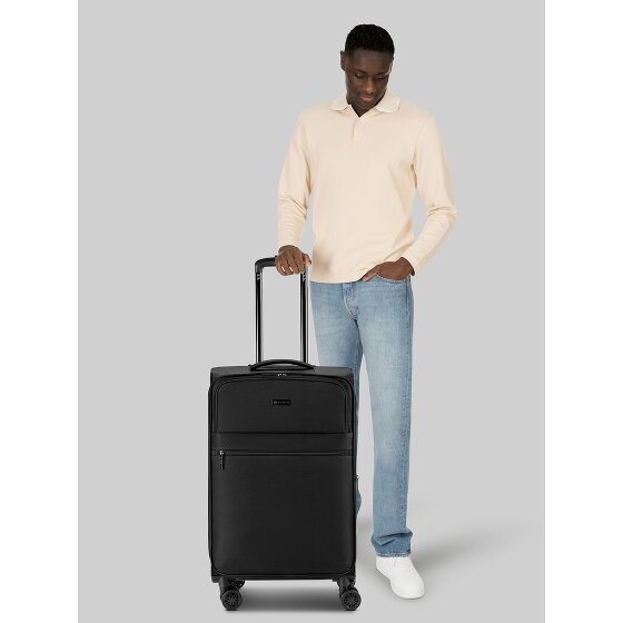 bugatti Valencia Soft 4 roulettes Trolley M 65 cm avec soufflet d'extension