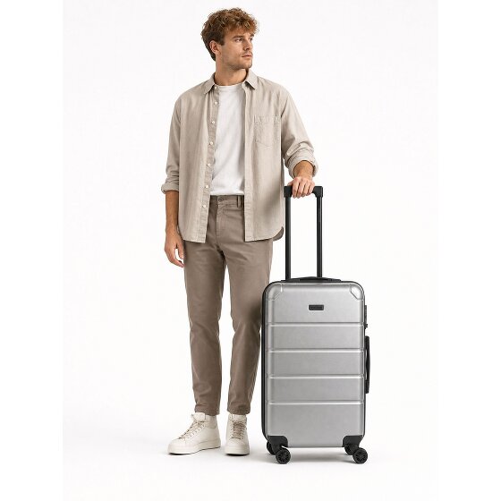 Police Dublin 4 roues Valise cabine M 64 cm avec soufflet d'extension