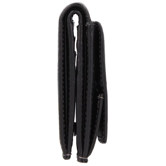 Greenland Nature Black Nappa Porte-monnaie en cuir RFID 9,5 cm