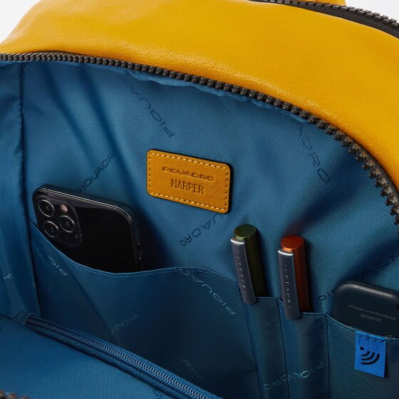 Piquadro Harper Sac à dos RFID Cuir 40 cm Compartiment pour ordinateur portable