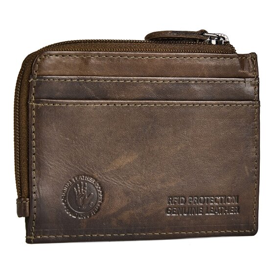 Greenburry Newport Étui pour cartes de crédit Protection RFID Cuir véritable 10.5 cm