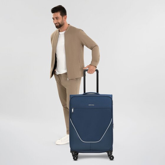 Stratic taska 4 roues trolley M 65 cm avec soufflet d'extension