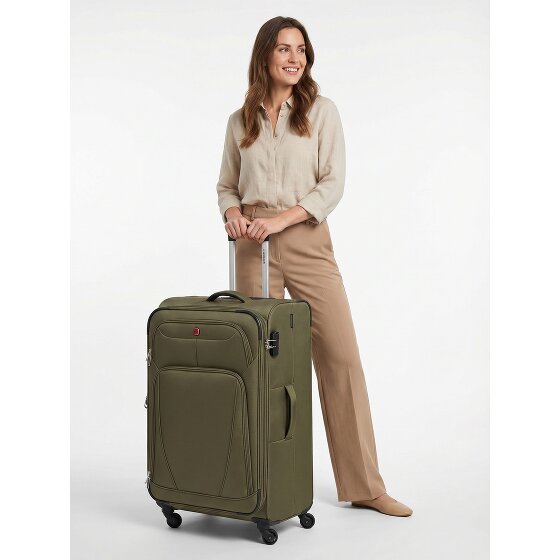 Wenger Beaumont 4 roulettes Trolley L 78 cm avec soufflet d'extension