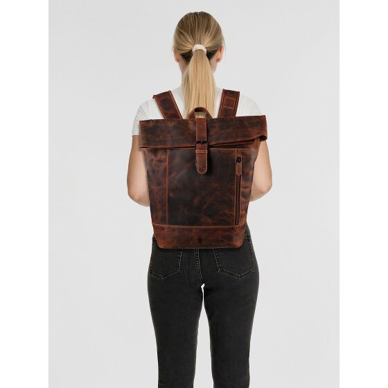 Jack Kinsky Baltimore 15 Sac à dos professionnel Cuir 43 cm Compartiment pour ordinateur portable