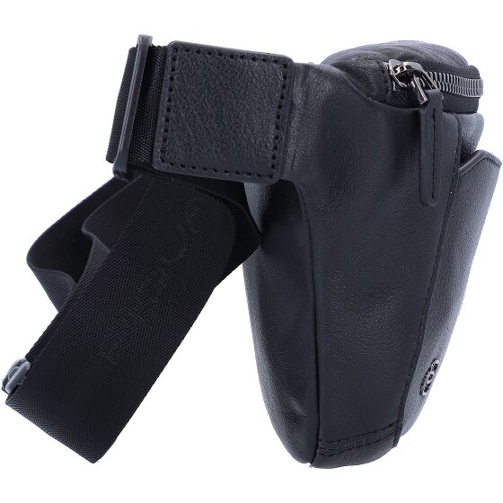 Piquadro Black Square Sac banane en cuir 31 cm