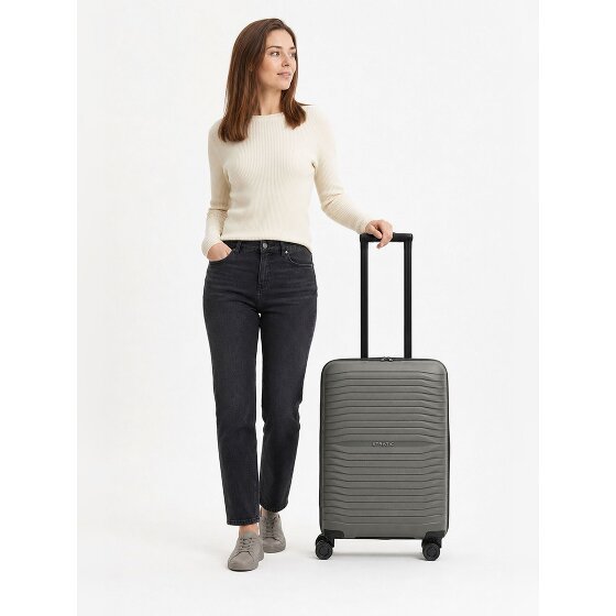 Stratic Shine 4 roues Valise cabine 66 cm avec soufflet d'extension