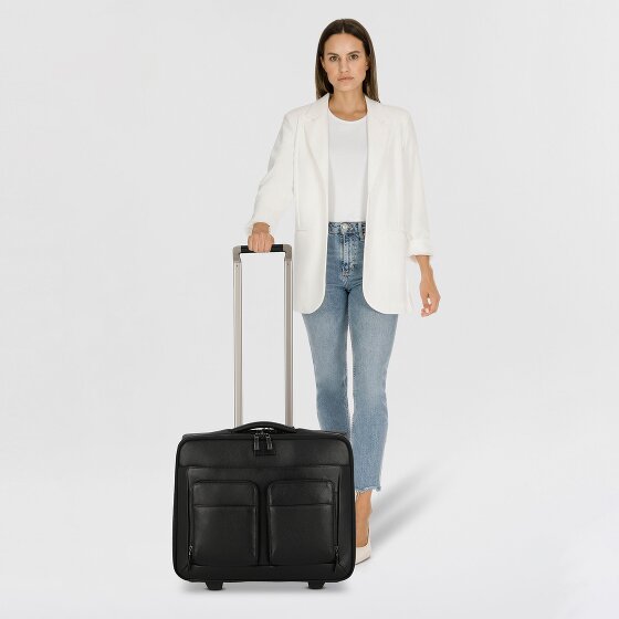 Piquadro Modus Special 2 roulettes Trolley d'affaires Cuir 44 cm Compartiment pour ordinateur portable