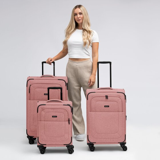 Redolz Essentials 12 THREE SET 4 roulettes Set de valises 3 pièces avec soufflet d'extension