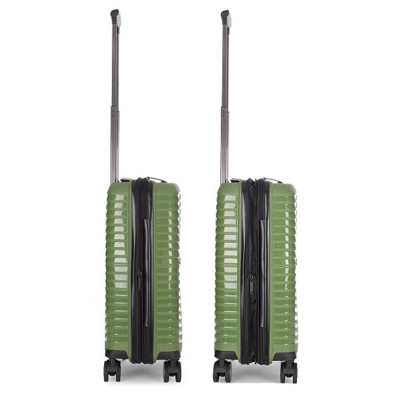 Stratic Bright+ 4 roulettes Trolley de cabine S 55 cm avec soufflet d'extension