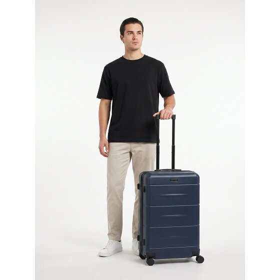 Police London 4 roues Valise cabine 74 cm avec soufflet d'extension