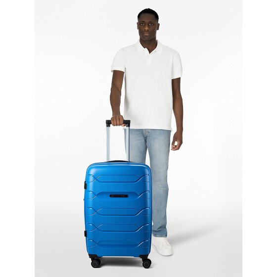 Polestream Strz by Asteroid 4 roulettes Trolley M 64 cm avec soufflet d'extension