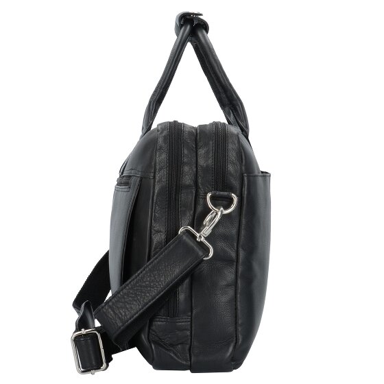 Dermata Porte-documents en cuir 39 cm Compartiment pour ordinateur portable