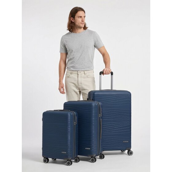 Franky Dallas 3.0 Set de valises à 4 roulettes 3 pièces avec soufflet d'extension