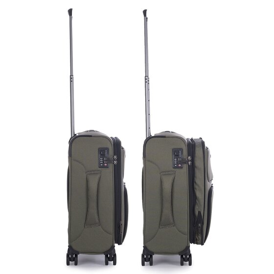 Stratic Bendigo Light + 4 roues Valise cabine 54 cm '"avec soufflet d''extension"'