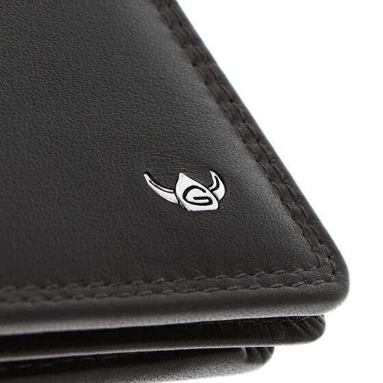 Golden Head Polo Porte-monnaie Protection RFID Cuir véritable 10 cm