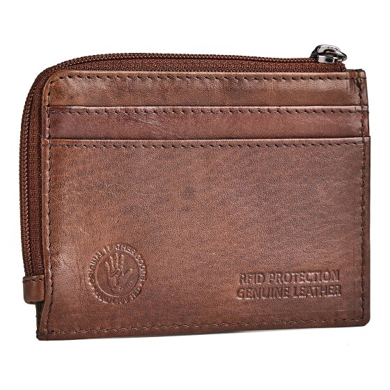 Greenburry Newport Étui pour cartes de crédit Protection RFID Cuir véritable 10.5 cm