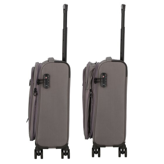 d&n Travel Line 9704 4 roulettes Trolley de cabine S 55 cm avec soufflet d'extension