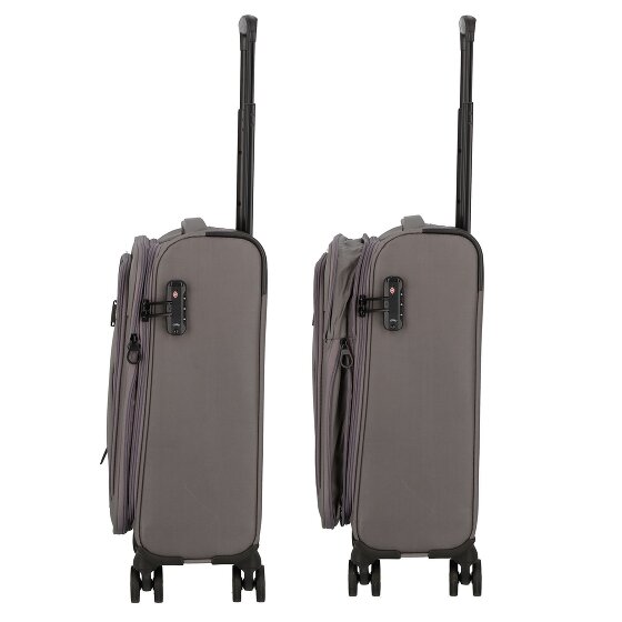 d&n Travel Line 9704 4 roulettes Trolley de cabine S 55 cm avec soufflet d'extension