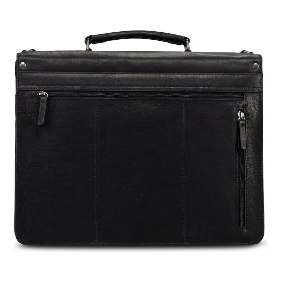 Jost Glasgow Attaché-case Protection RFID Cuir véritable 40 cm Compartiment ordinateur